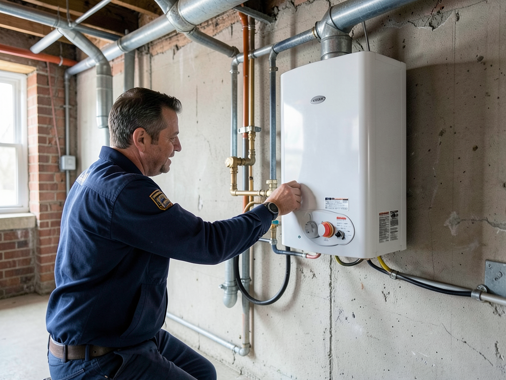 Professional tankless water heater installation fo