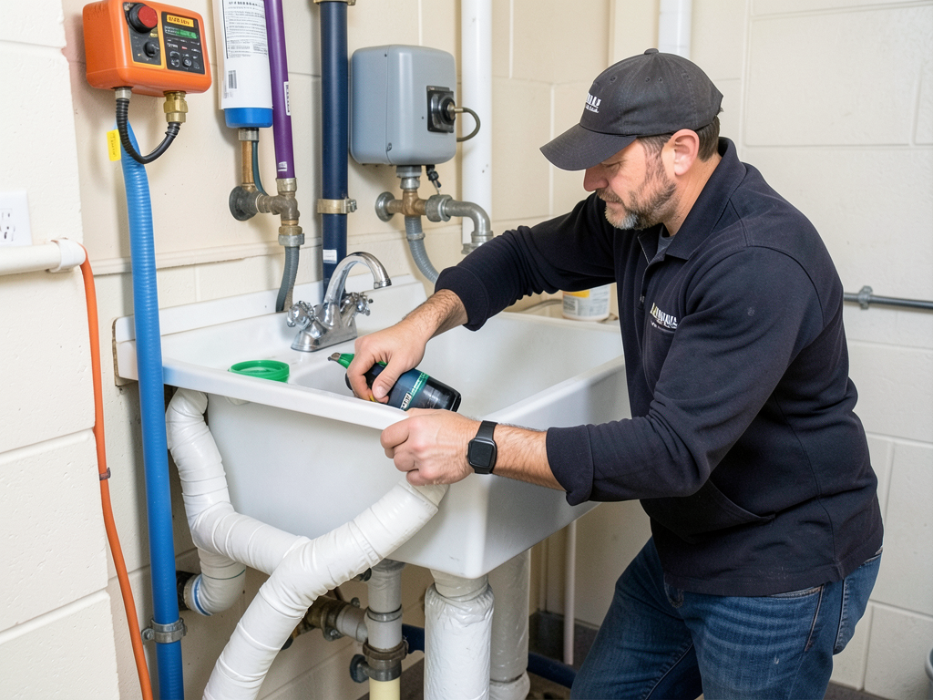 Running a water line for your new garage utility s
