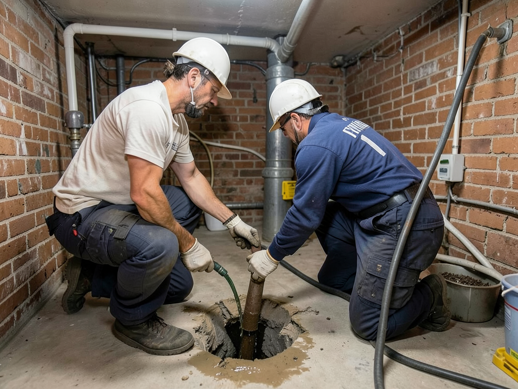 Who to call for an emergency pipe burst in canton